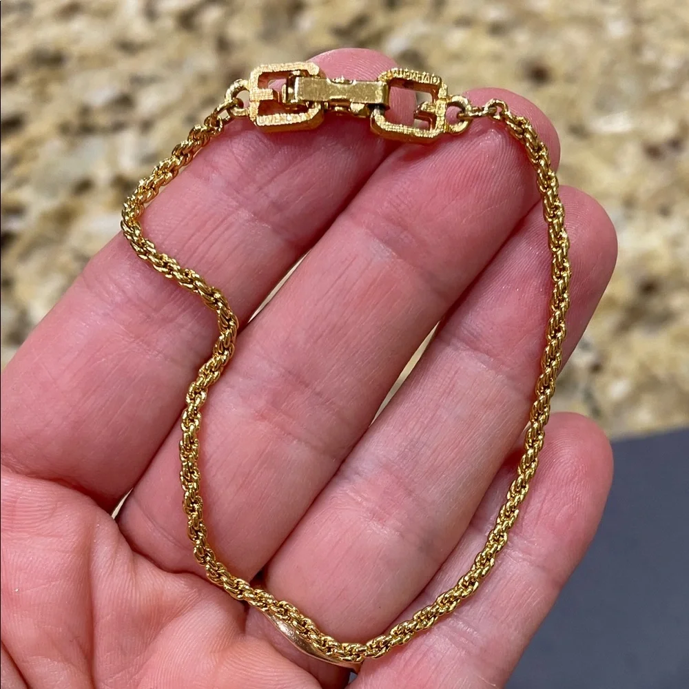Givenchy Gold Rope  Bracelet